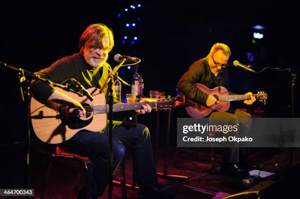 Norman Blake and Joe Pernice of The New Mendicants performs on stage at Dingwalls on January 23, 2014 in London, United Kingdom.