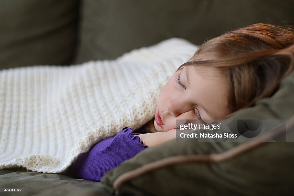 Sleeping on the couch