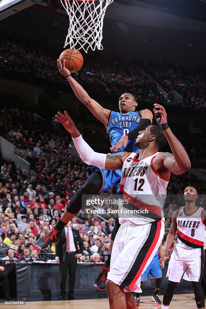 Oklahoma City Thunder v Portland Trail Blazers