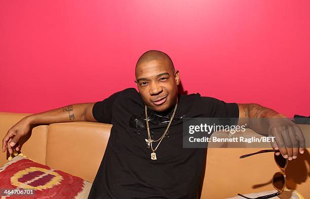 Recording artist Ja Rule visits 106 & Park at BET studio on January 23, 2014 in New York City.