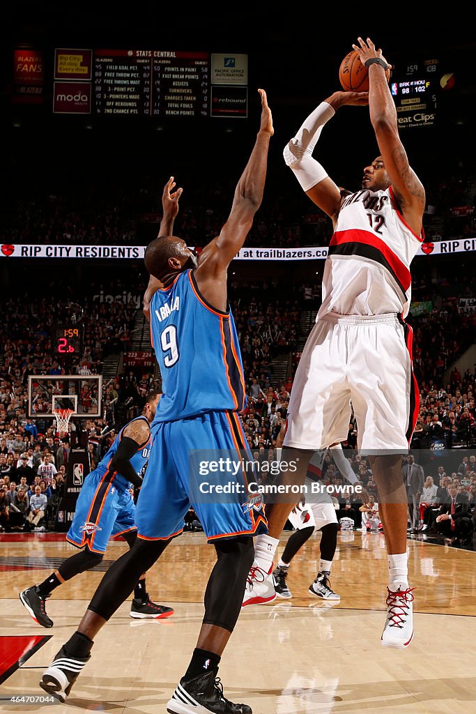 Oklahoma City Thunder v Portland Trail Blazers