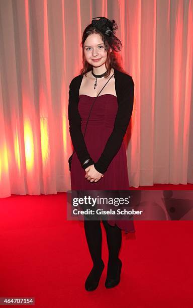 Mia Sophie Wellenbrink during the Goldene Kamera 2015 reception on February 27, 2015 in Hamburg, Germany.