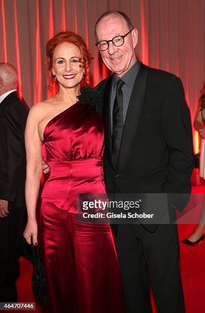 Hans-Peter Korff and his wife Christiane Leuchtmann during the Goldene Kamera 2015 reception on February 27, 2015 in Hamburg, Germany.