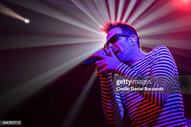 Scott Weiland and the Wildabouts perform at the Double Door on February 27, 2015 in Chicago, Illinois.