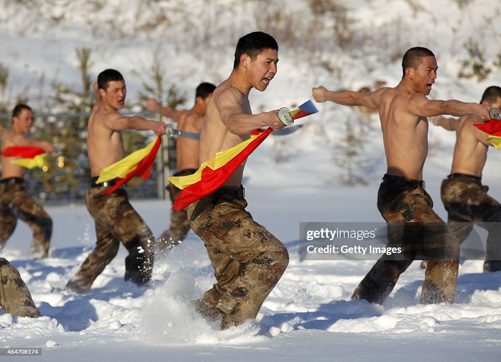 Frontier Soldiers Trained Sabreplay In Northern Heihe