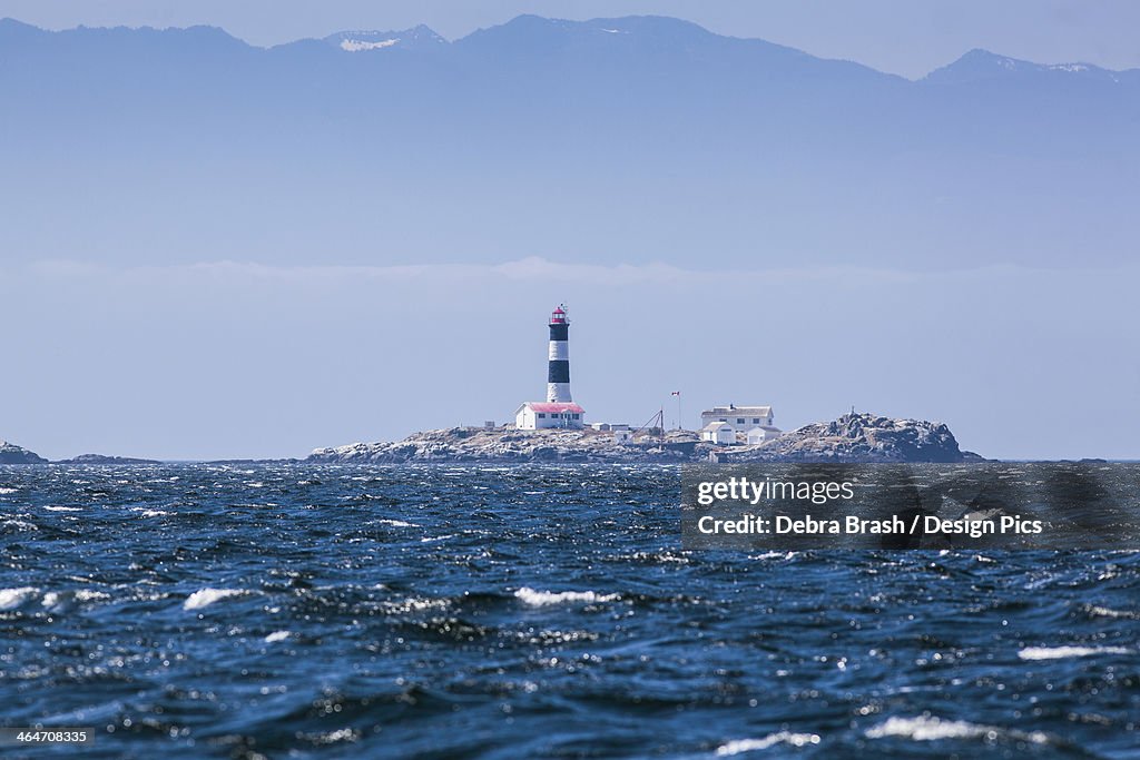 Race Rocks Lighthouse Is Situated On The Juan De Fuca Strait Near The Southern Tip Of Vancouver Island