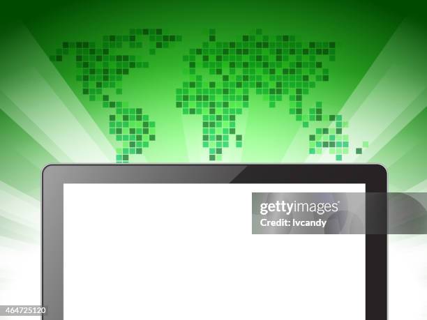 digital tablet - interactive billboard stock illustrations