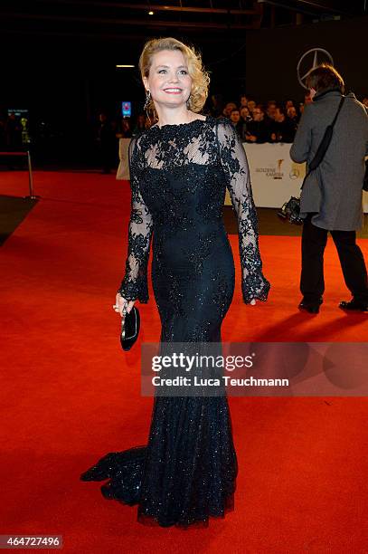 Anette Frier attends the Goldene Kamera 2015 on February 27, 2015 in Hamburg, Germany.