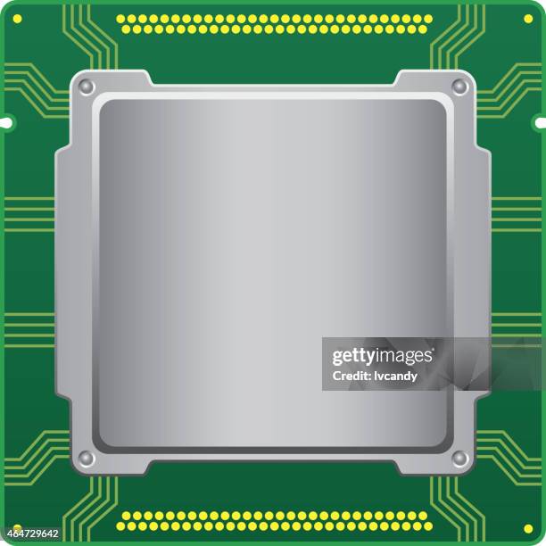 chip - computer chip white background stock illustrations