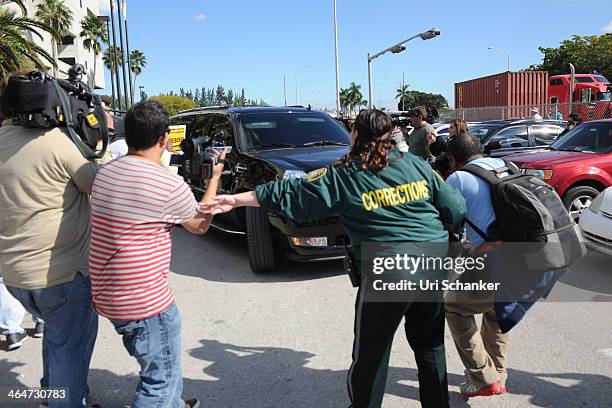 Justin Bieber is released from the Turner Guilford Knight Correctional Center after he was arrested for DUI and resisting arrest on January 23, 2014...