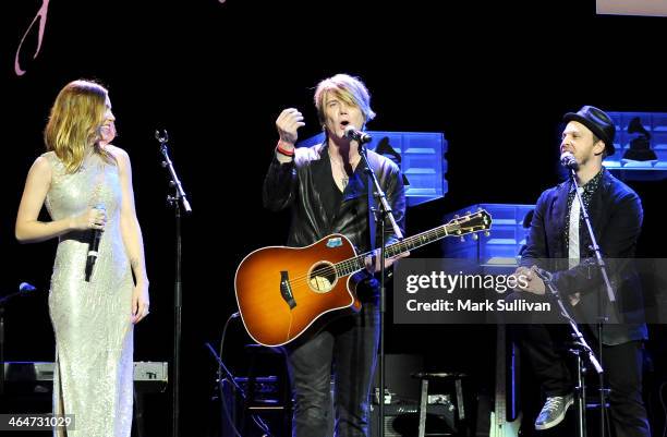 Musicians Skylar Grey, John Rzeznik and Gavin DeGraw perform at "A Song Is Born" the 16th Annual GRAMMY Foundation Legacy Concert held at the...