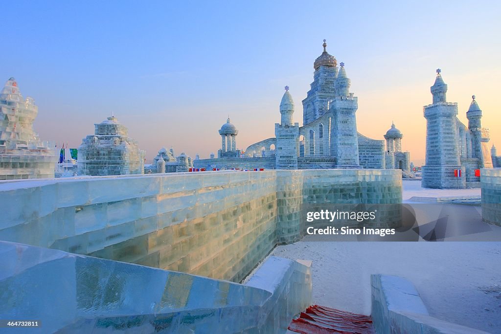Ice castles in Harbin Ice and Snow wonderland