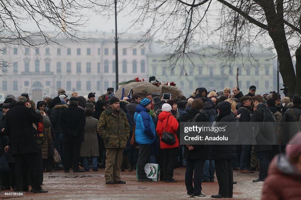 Memorial Ceremony for Opposition Leader Boris Nemtsov