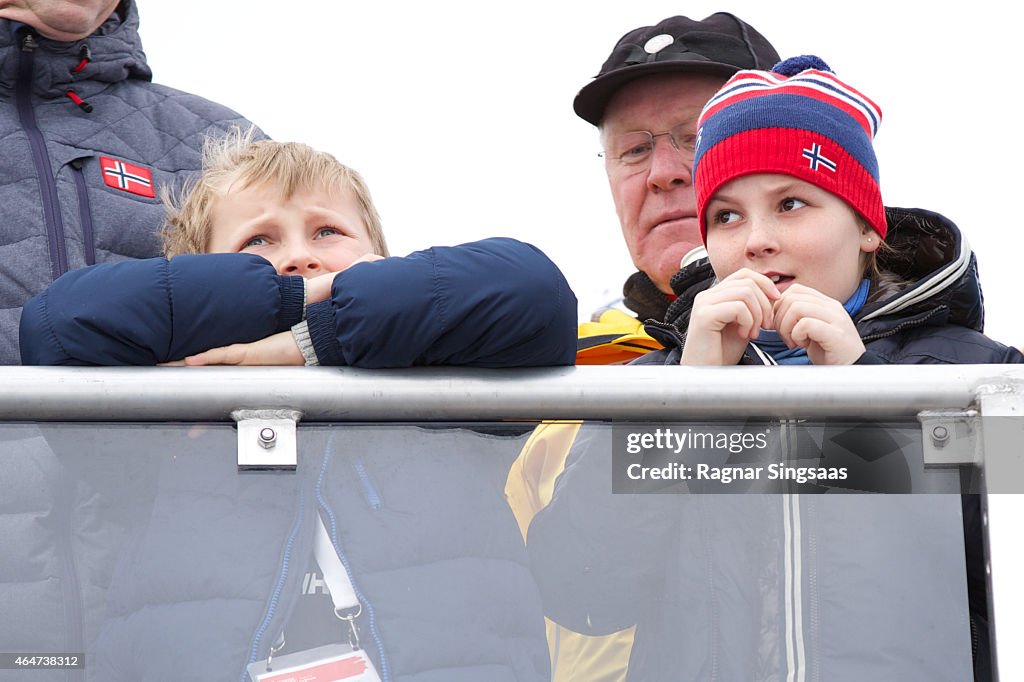 Swedish Royals Attend World Ski Championships in Falun - Day 2