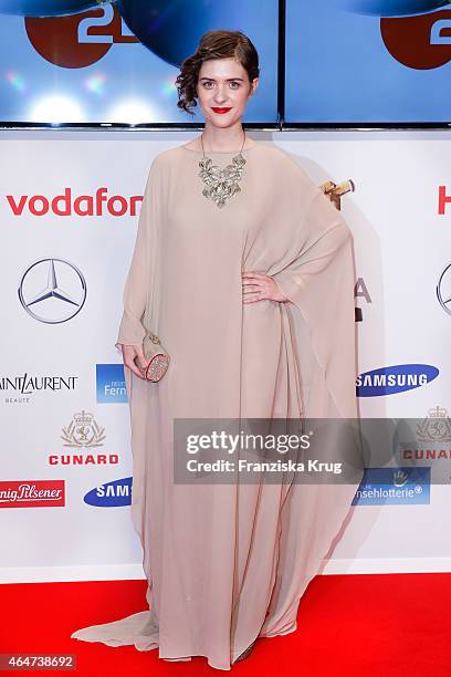 Liv Lisa Fries attends the Goldene Kamera 2015 on February 27, 2015 in Hamburg, Germany.