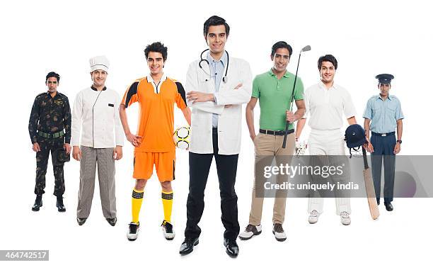 portrait of men in different poses - doctor multiple exposure stock pictures, royalty-free photos & images