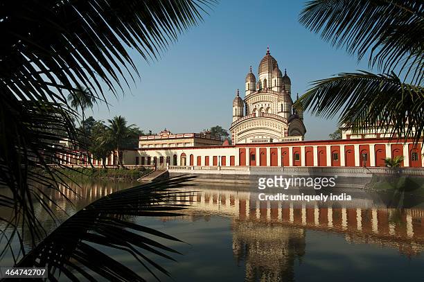 temple at the waterfront, dakshineswar kali temple, kolkata, west bengal, india - dakshineswar kali temple stock pictures, royalty-free photos & images