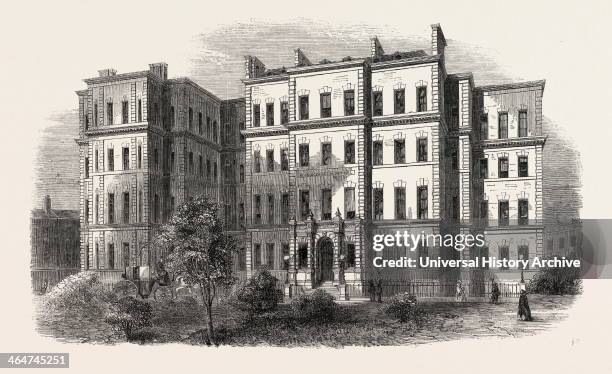 King's College Hospital, Portugal Street, Lincoln's Inn, London, UK, 1861.