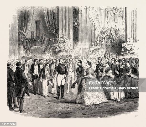 Reception Ll. Mm. At The Palais De L'industrie, By Prince Napoleon And The Commission Of The Exhibition. Paris, France, Exposition Universelle. An...