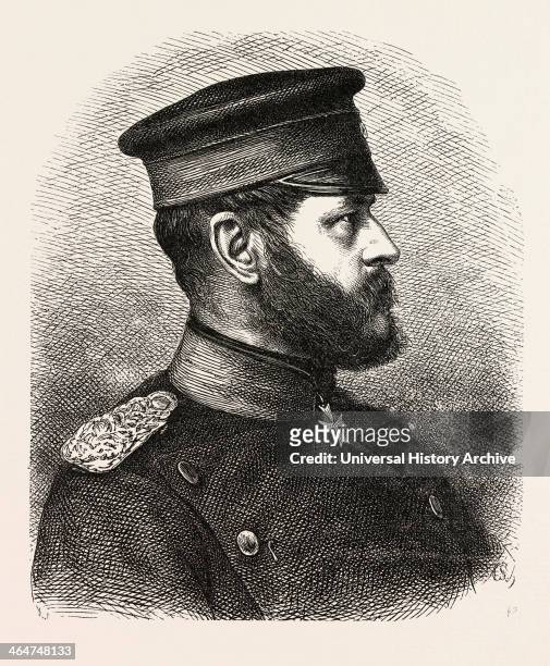 Major General Von Stiehle, Chief Of Staff Of The Second German Army. Prince Frederick Charles Of Prussia, Germany.