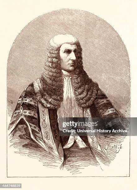 The New Speaker Of The House Of Commons, The Right Hon. John Evelyn Denison: Elected April 30, 1857. British Statesman. UK, Britain, British, Europe,...