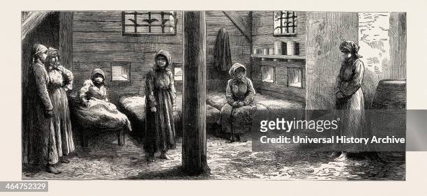 Image At Kharsakov, Saghalien, Eastern Siberia, Korsakov, Korsakovsky District Of Sakhalin Oblast, Russia, The Women's Ward In The Convict Prison,...