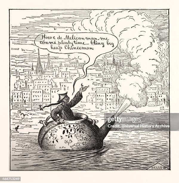 Oh,law,coming,own,tea-pots,engraving USA.