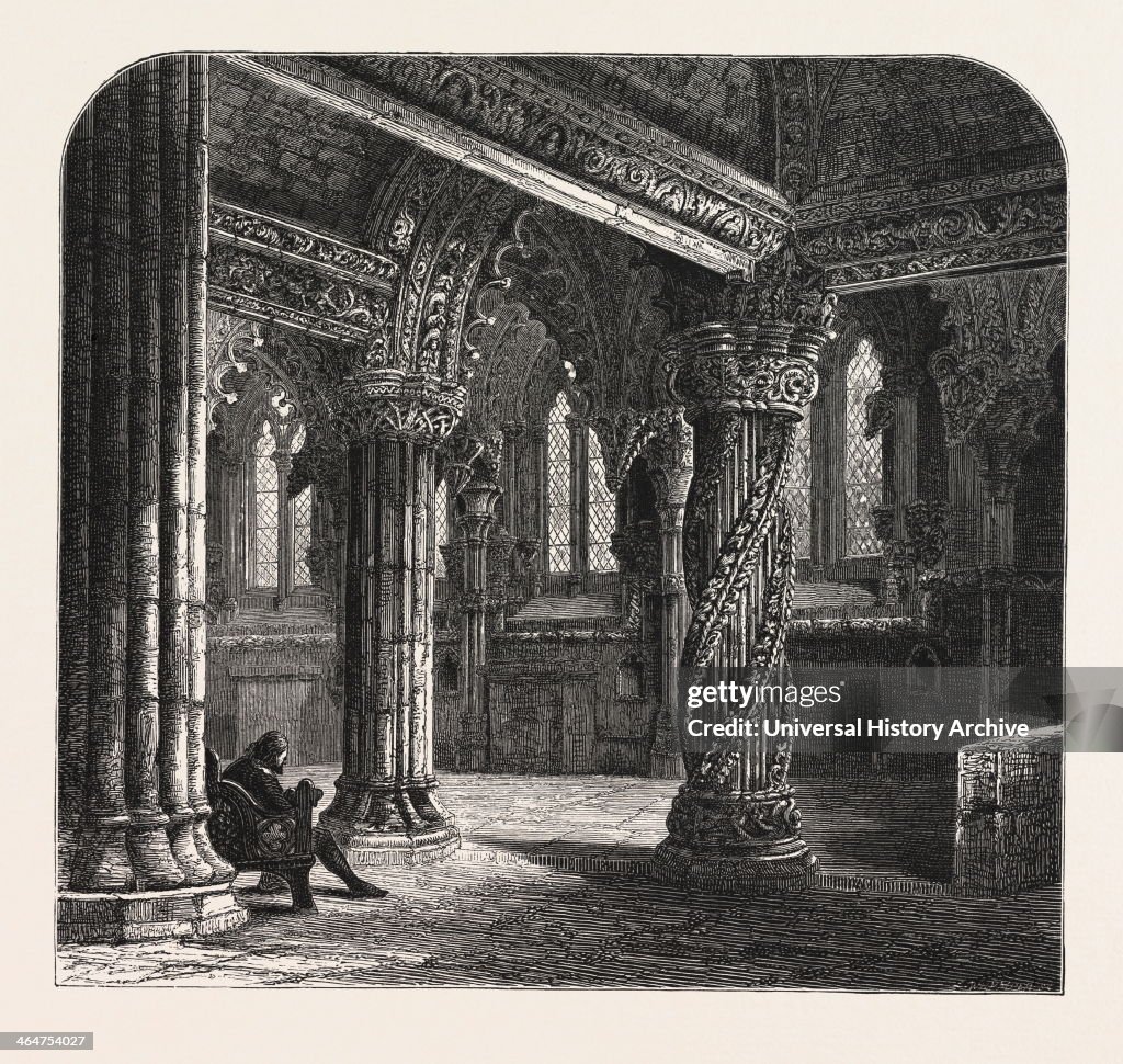 The Apprentice Pillar In Roslin Chapel