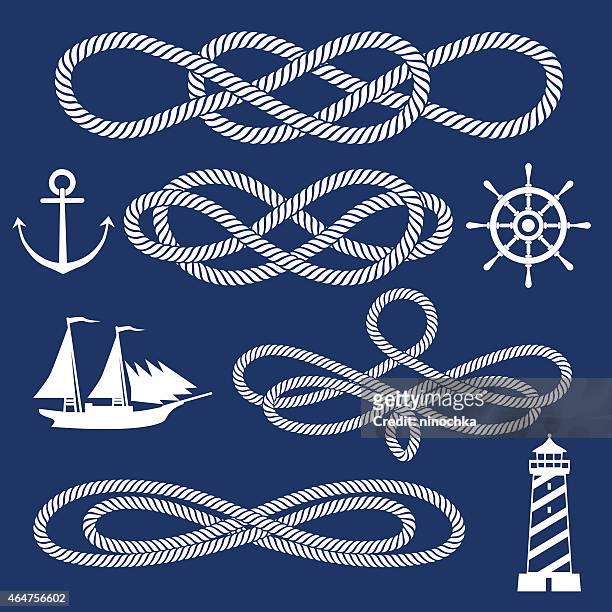 knot ornaments - ship stock illustrations