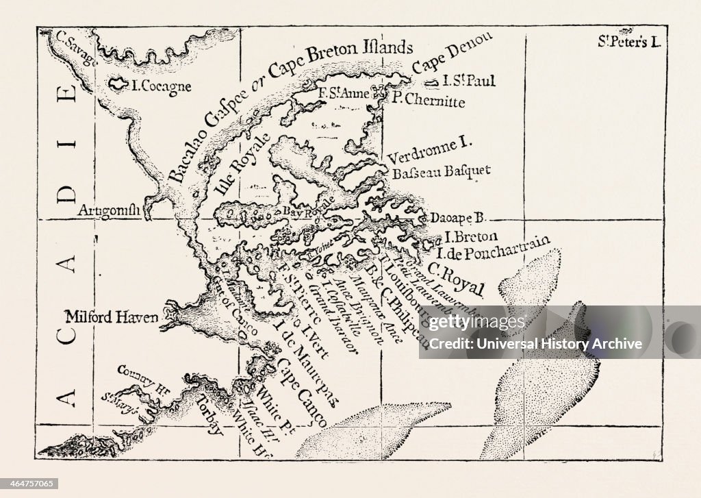 Map Of Cape Breton. From Popple' S Atlas. Canada