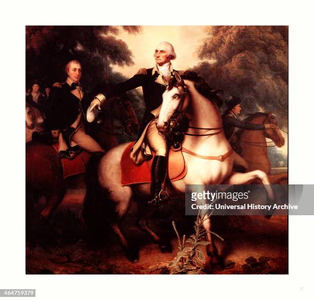 Washington Before Yorktown, By Peale, Rembrandt, 1778-1860, Artist. Reproduction Shows George Washington, Full-length Portrait, In Full Dress Uniform...