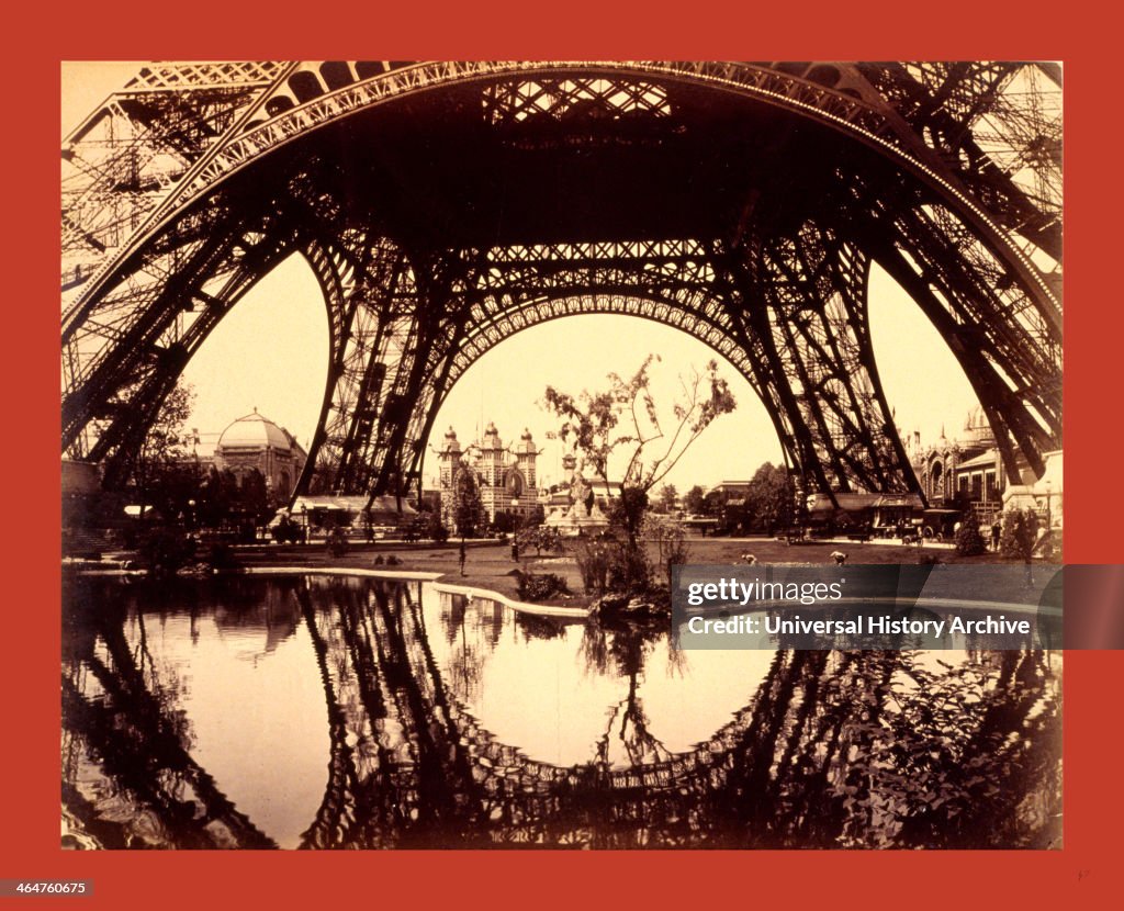 Exhibit Buildings And Grounds Seen Through The Lower Part Of The Eiffel Tower
