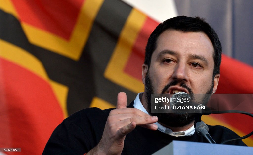 ITALY-POLITCS-SALVINI-RALLY