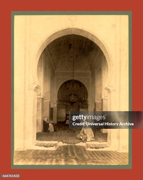 Tlemcen, Interior Of The Mosque Of Sidi Bou Medina Nave Algiers, Neurdein Brothers 1860 1890, The Neurdein Photographs Of Algeria Including Byzantine...