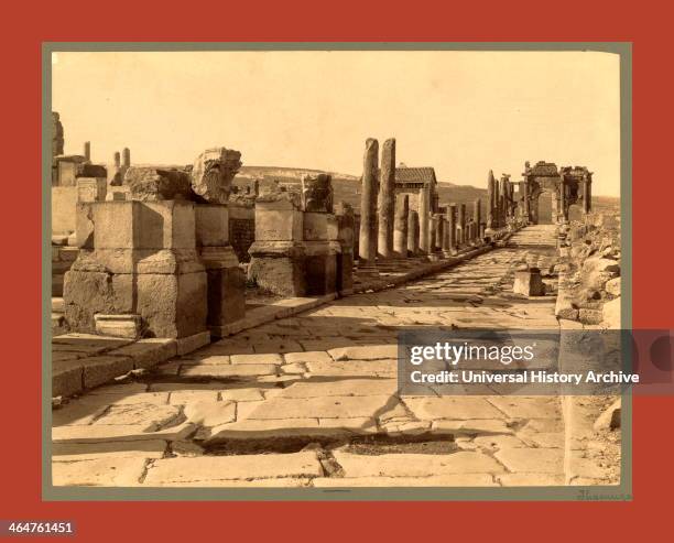 Roman Ruins Thamugas, Triumphale Way, Algiers, Neurdein Brothers 1860 1890, The Neurdein Photographs Of Algeria Including Byzantine And Roman Ruins...