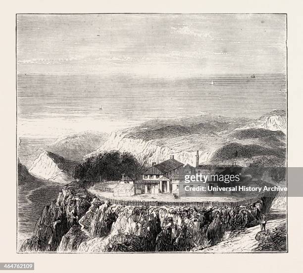 Ascension Island, The Sanatorium For The Sick And Wounded: The Hospital, Anglo Ashanti War, Ghana, 1873 Engraving.