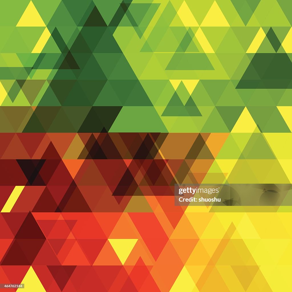 Abstract Color Transparency Triangle Pattern Background High-Res Vector ...