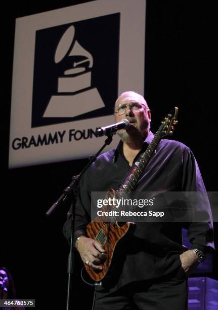 Musician Steve Cropper performs at "A Song Is Born" the 16th Annual GRAMMY Foundation Legacy Concert held at the Wilshire Ebell Theater on January...