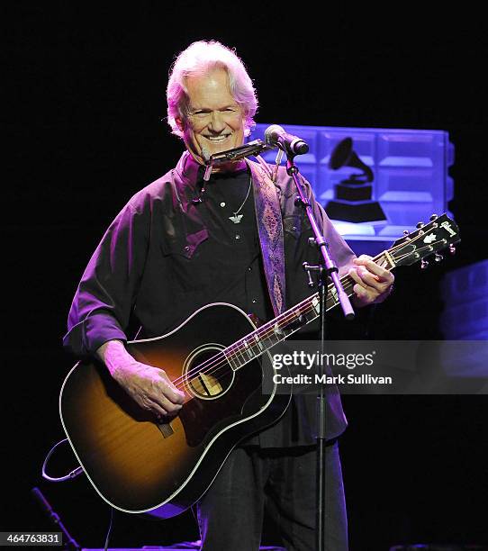 Musician Kris Kristofferson performs at "A Song Is Born" the 16th Annual GRAMMY Foundation Legacy Concert held at the Wilshire Ebell Theater on...