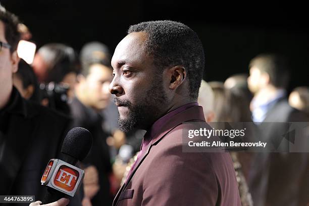 Host will.i.am attends the will.i.am hosted third annual TRANS4M concert benefitting the i.am.angel Foundation at Avalon on January 23, 2014 in...