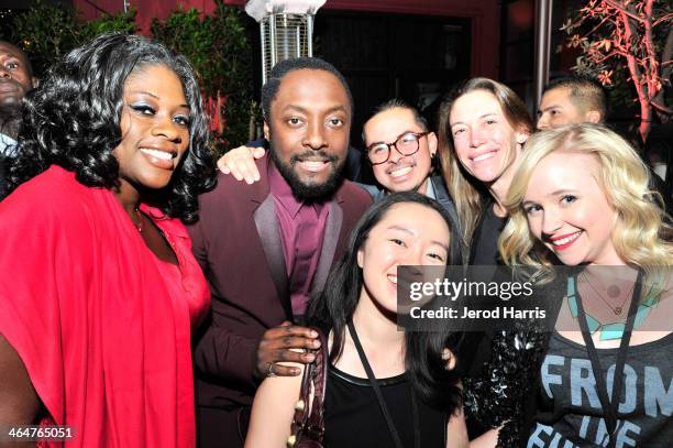 Will.i.am with members of APSA and 100,000 Strong attend the will.i.am hosted third annual TRANS4M concert benefitting the i.am.angel Foundation at...