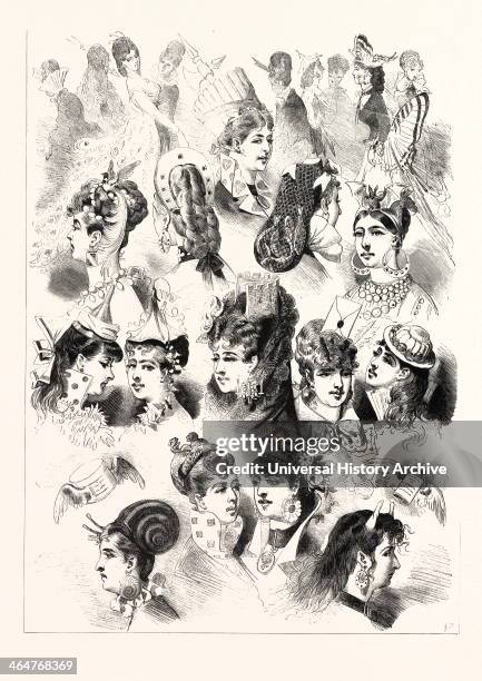 Suggestions For The Coming Season, Engraving 1876, UK, Britain, British, Europe, United Kingdom, Great Britain, European.