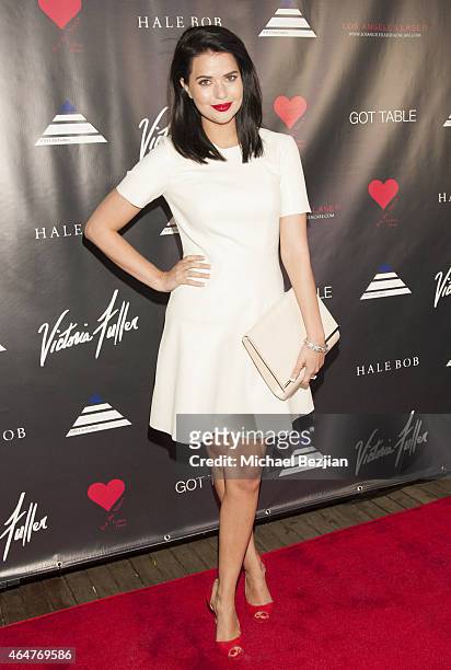 Laura Clare attends Caroline Burt DJs At Victoria Fuller's "The Beauty Code: Art Show" at The Redbury Hotel on February 25, 2015 in Hollywood,...