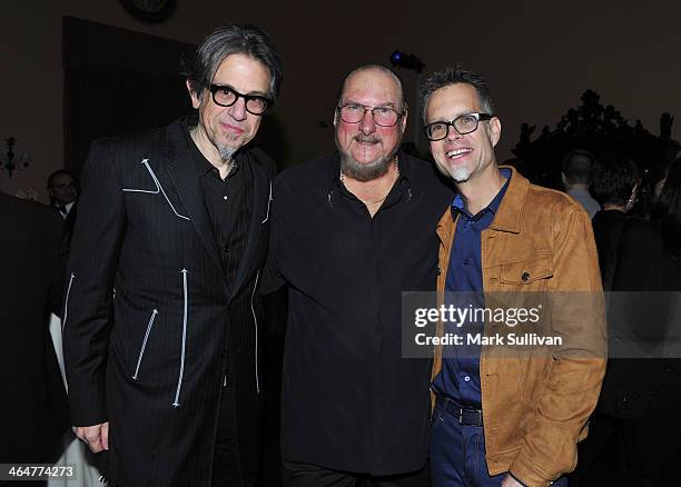 Foundation VP Scott Goldman, musician Steve Cropper and Chairman of the GRAMMY Foundation board Rusty Rueff attend "A Song Is Born" the 16th Annual...