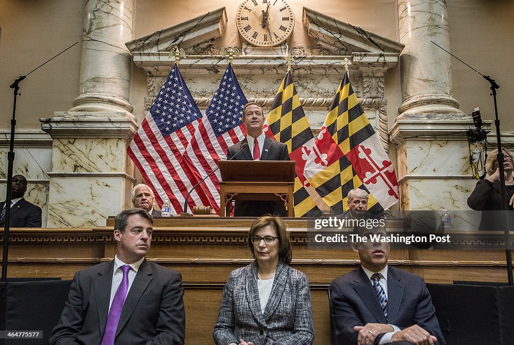 Governor Martin O'Malley delivers his final State of the State address in Annapolis, MD.