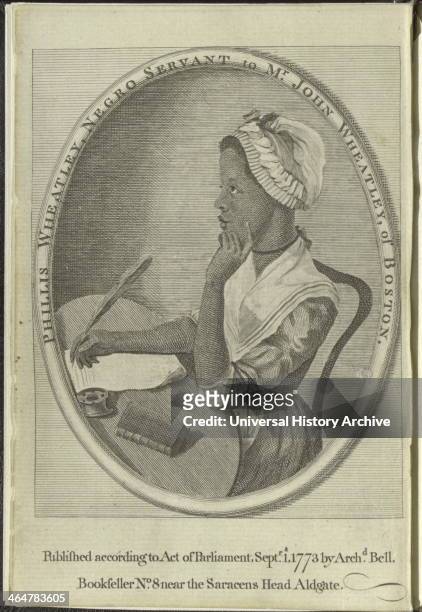 Frontispiece to Phillis Wheatley's Poems