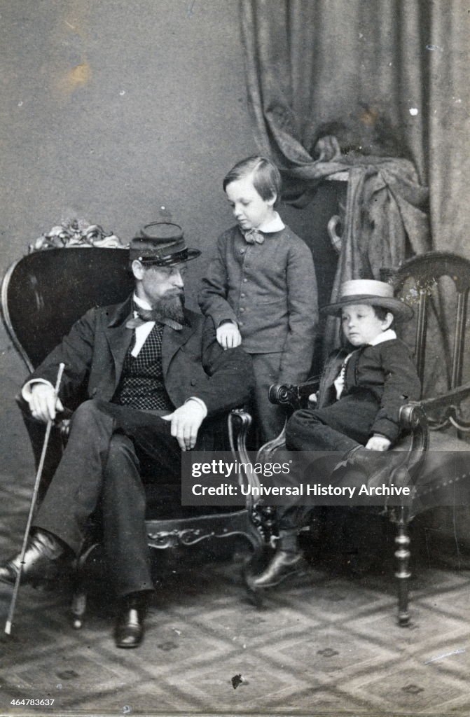 Willie and Tad Lincoln with cousin Lockwood Todd