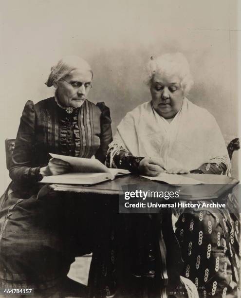 Susan B. Anthony, Elizabeth Cady Stanton, circa 1890