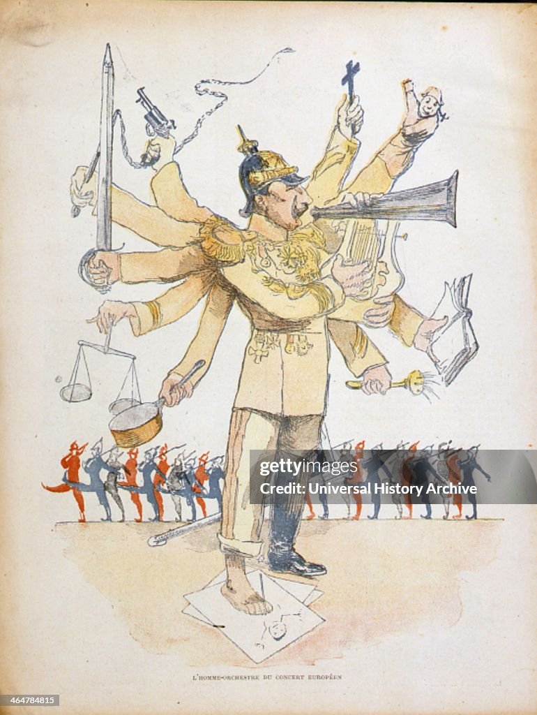 Illustration with Wilhelm II, Emperor of Germany