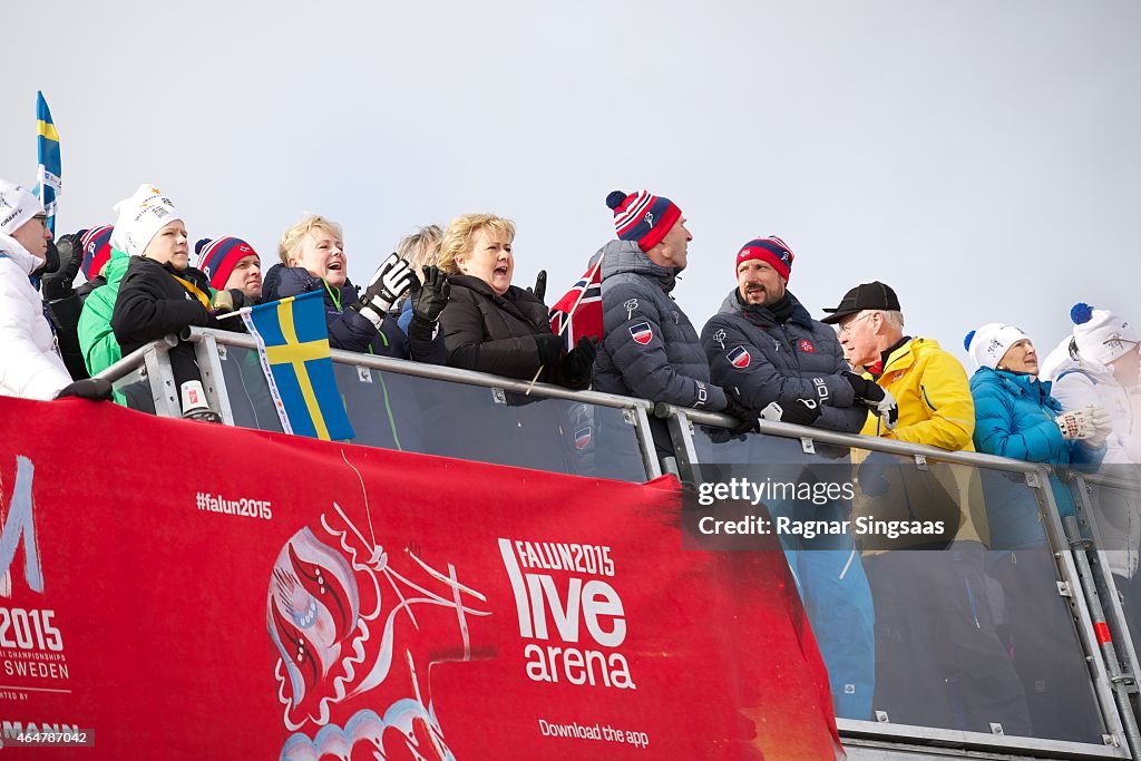 Swedish Royals Attend World Ski Championships in Falun - Day 2